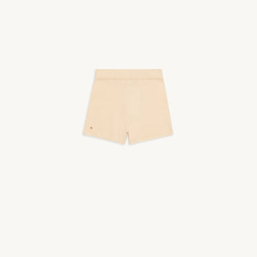 Women Wool Shorts - Vanilla