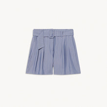 Women Striped Shorts - Sky Blue