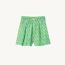 Women Printed Shorts - Green/White