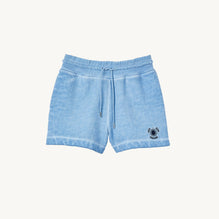 Women Faded Cotton Shorts - Blue