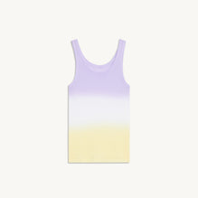 Women Tie-Dye Vest Top - Ecru / Pastel Lilac