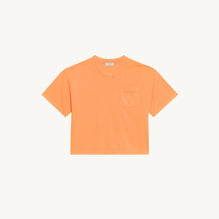 Women Fluorescent T-Shirt In Organic Cotton - Orange