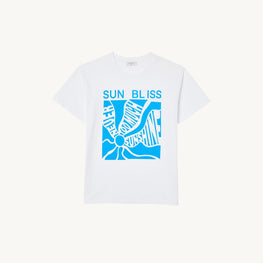 Women Printed T-Shirt - Blue/White