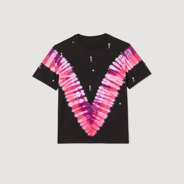 Women Embroidered T-Shirt - Multi-Color