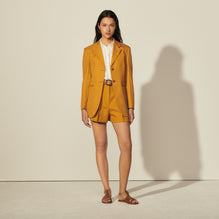 Women Tailored Jacket - Ochre