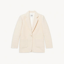 Women Tweed Tailored Jacket - Ecru / Beige