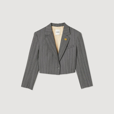 Women Short Dinner Jacket - Dark Grey