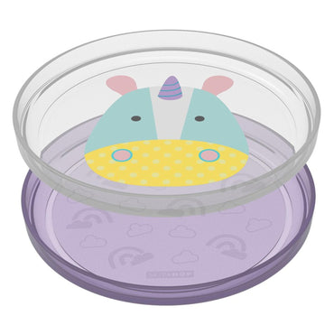 Skip Hop Zoo Smart Serve Non Slip Plates - Unicorn