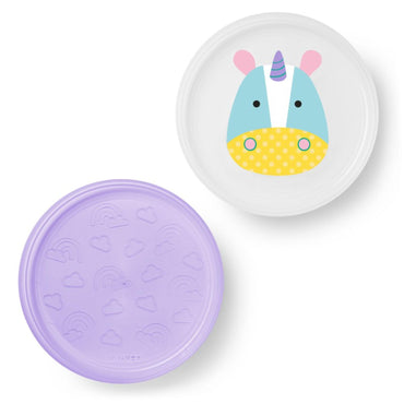 Skip Hop Zoo Smart Serve Non Slip Plates - Unicorn