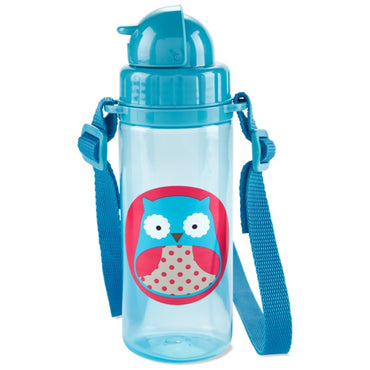 Skip Hop Zoo PP Straw Bottle (Long Strap) - Owl