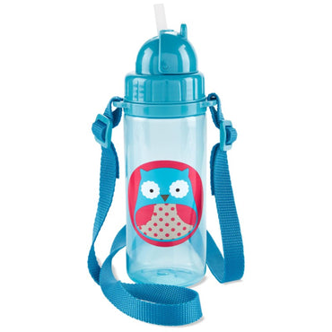 Skip Hop Zoo PP Straw Bottle (Long Strap) - Owl