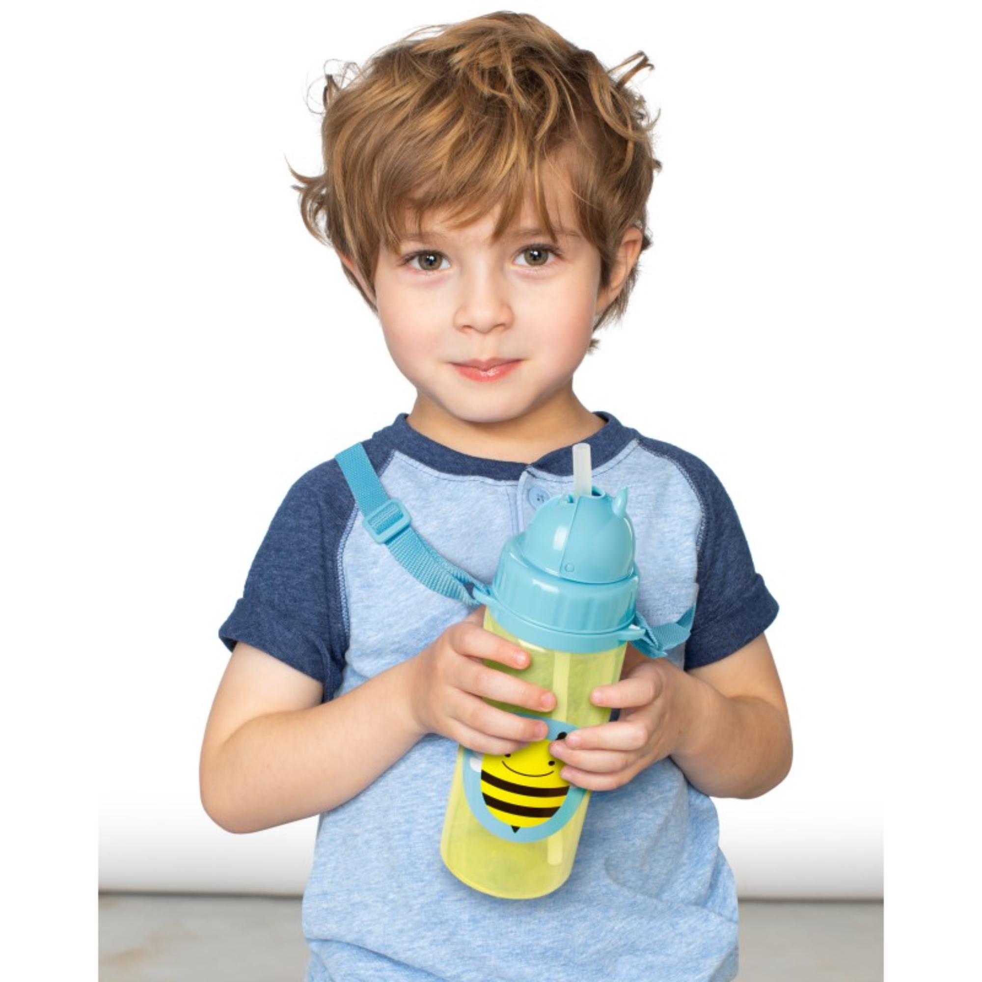 Skip Hop Zoo PP Straw Bottle (Long Strap) - Bee