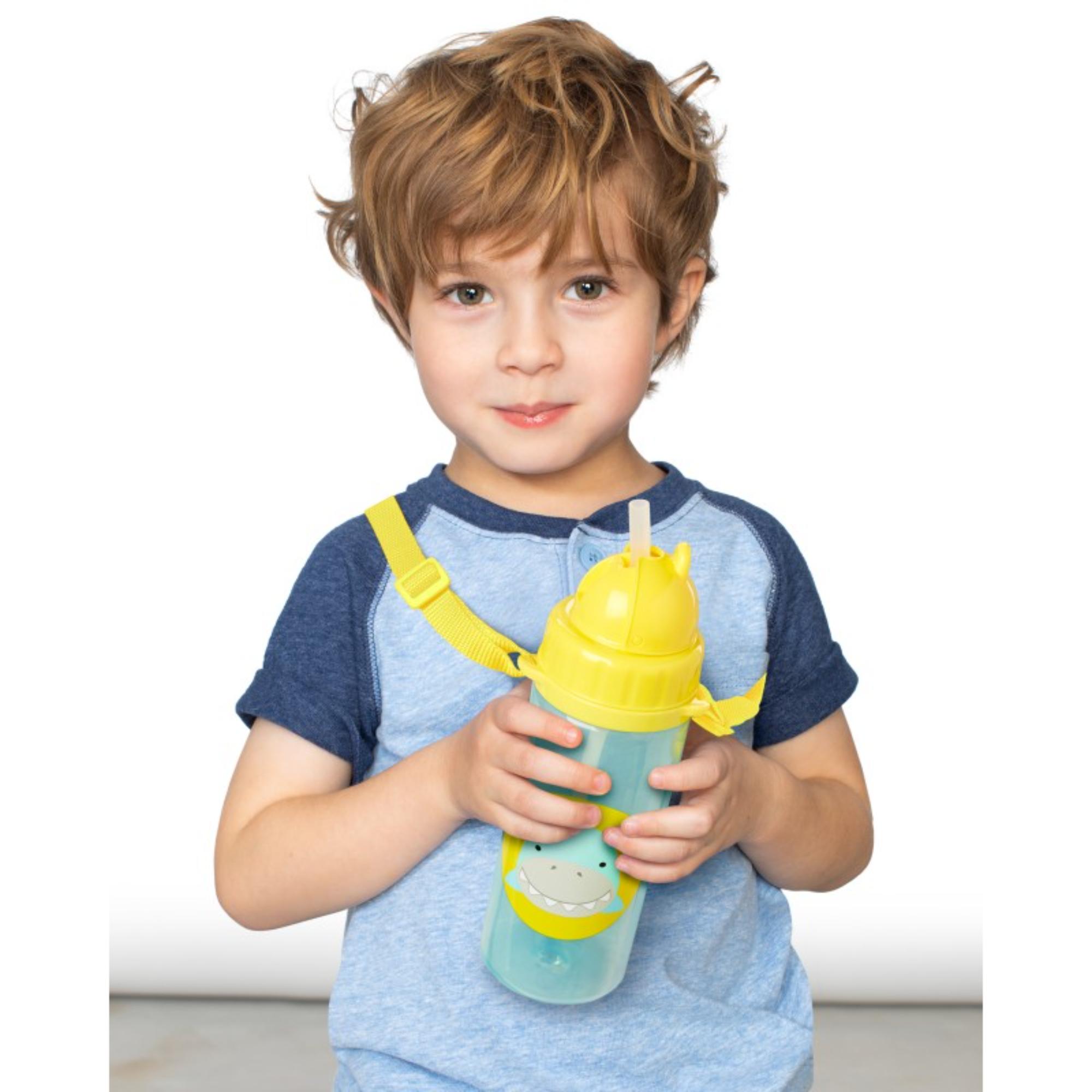 Skip Hop Zoo PP Straw Bottle (Long Strap) - Shark