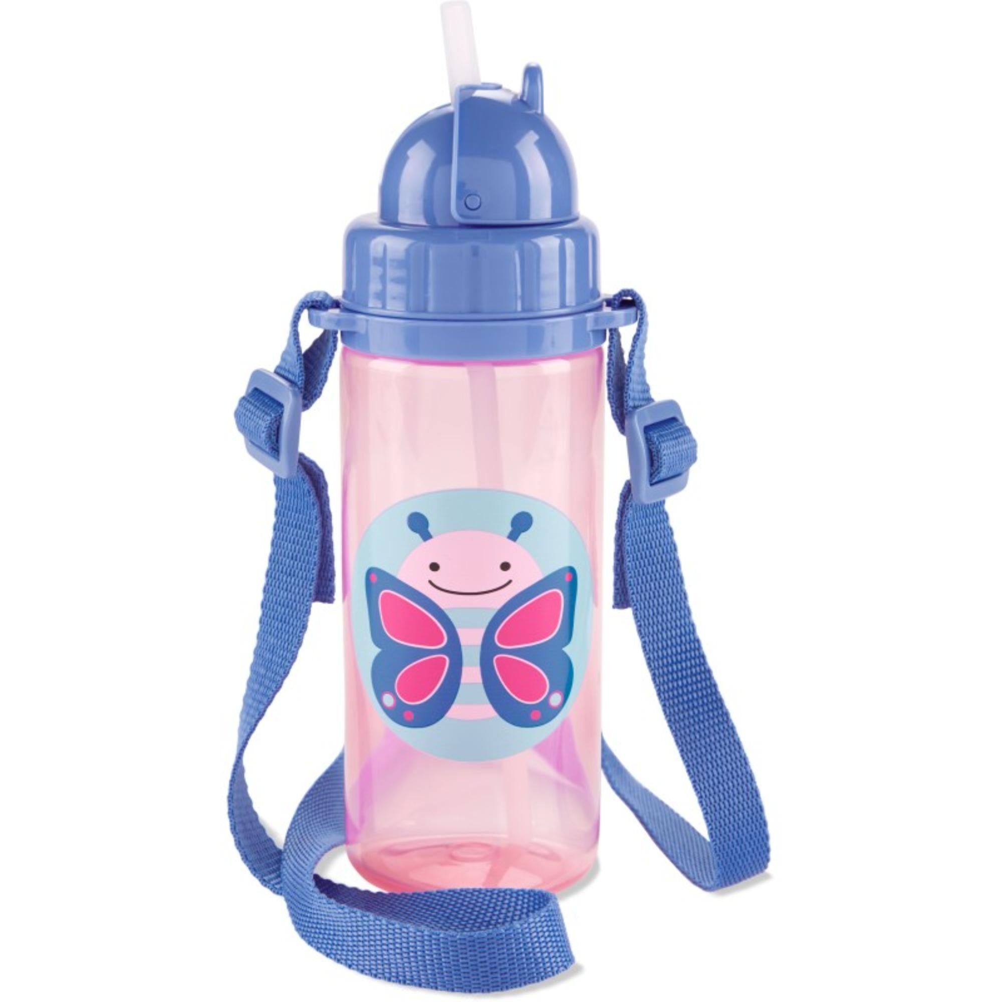 Skip Hop Zoo PP Straw Bottle (Long Strap) - Butterfly