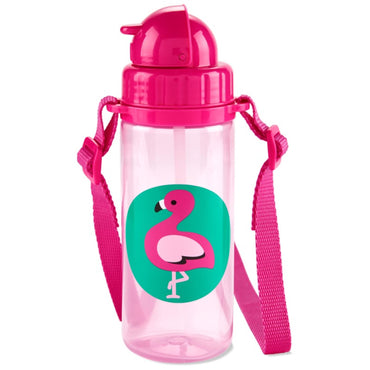 Skip Hop Zoo PP Straw Bottle (Long Strap) - Flamingo