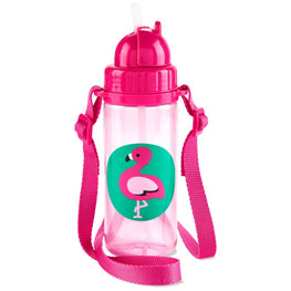 Skip Hop Zoo PP Straw Bottle (Long Strap) - Flamingo