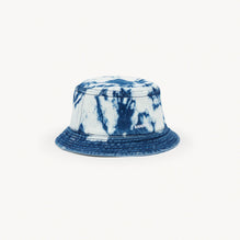 Men Tie-Dye Denim Hat - Blue Vintage - Denim