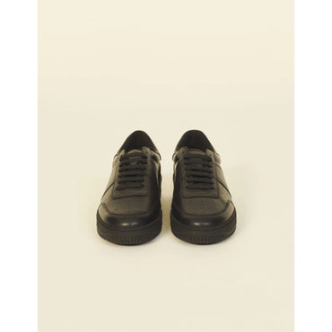 Men Leather Trainers - Black