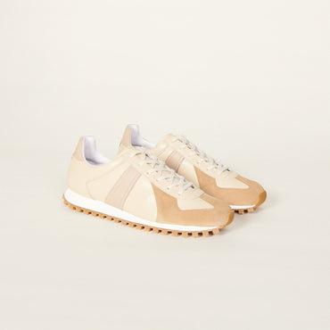 Men Running Trainers - Beige