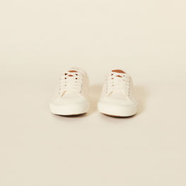 Men Low-Top Canvas Trainers - White