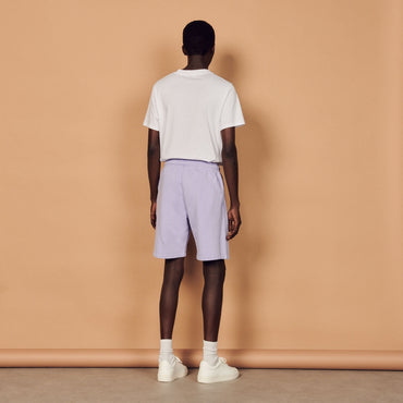 Men Embroidered Shorts - Mauve