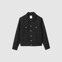 Men Wool Jacket - Black