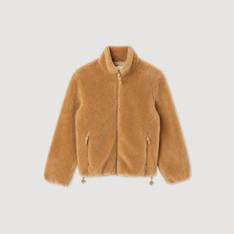 Men Fleece Jacket - Camel