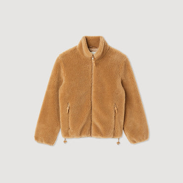 Men Fleece Jacket - Camel