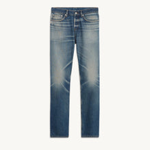 Men Faded Jeans - Blue Vintage - Denim