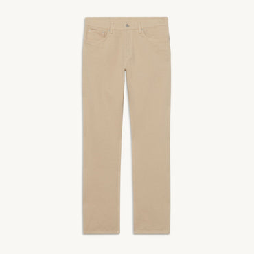 Men Slim-Fit Cotton Jeans - Ecru