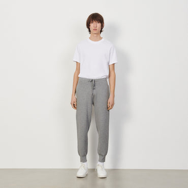 Men Knit Jogging Bottoms - Mocked Grey