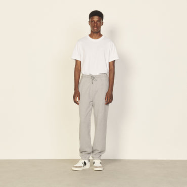 Men Joggers With Sandro Embroidery - Mocked Grey