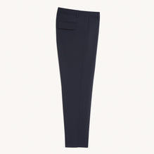 Men Wool Trousers - Navy Blue