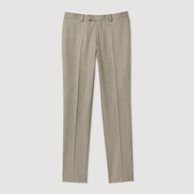 Men Flannel Suit Trousers - Brown