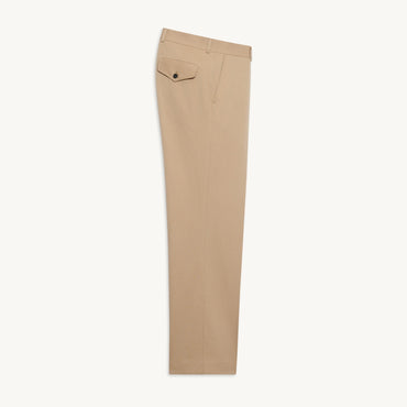 Men Cool Wool Suit Trousers - Beige