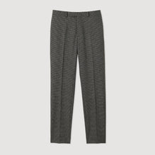 Men Virgin Wool Suit Trousers - Mocked Grey