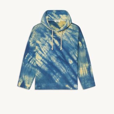 Men Tie-Dye Hoodie - Yellow