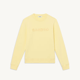 Men Embroidered Sweatshirt - Yellow