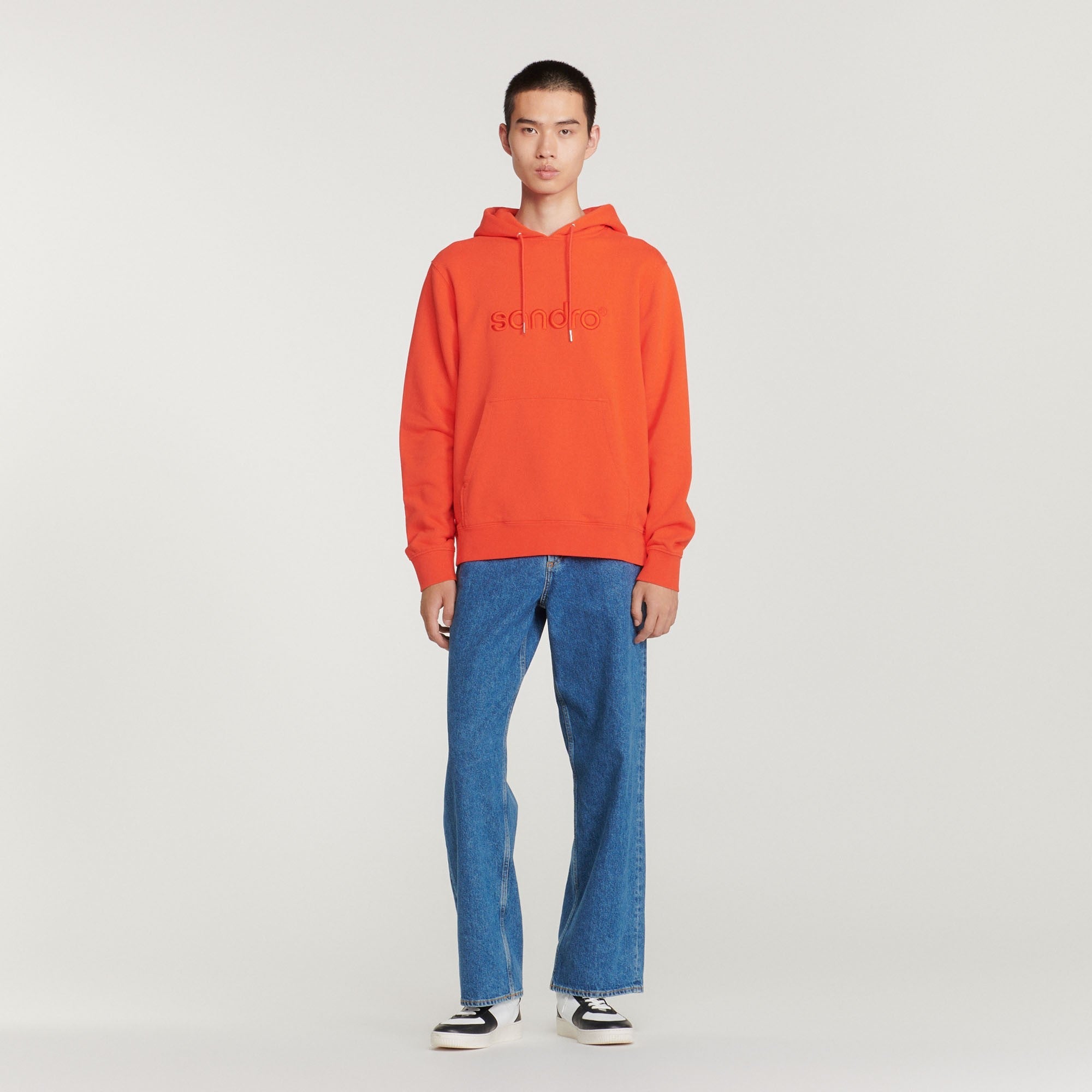 Men Sandro Hoodie - Orange