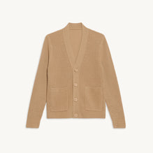 Men Wool Cardigan - Beige