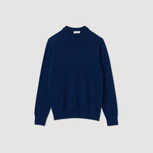 Men Cashmere Sweater - Bright Blue