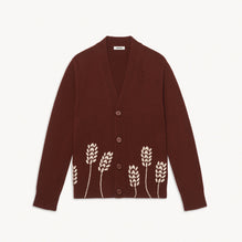 Men Wool Cardigan With Embroidery - Teck