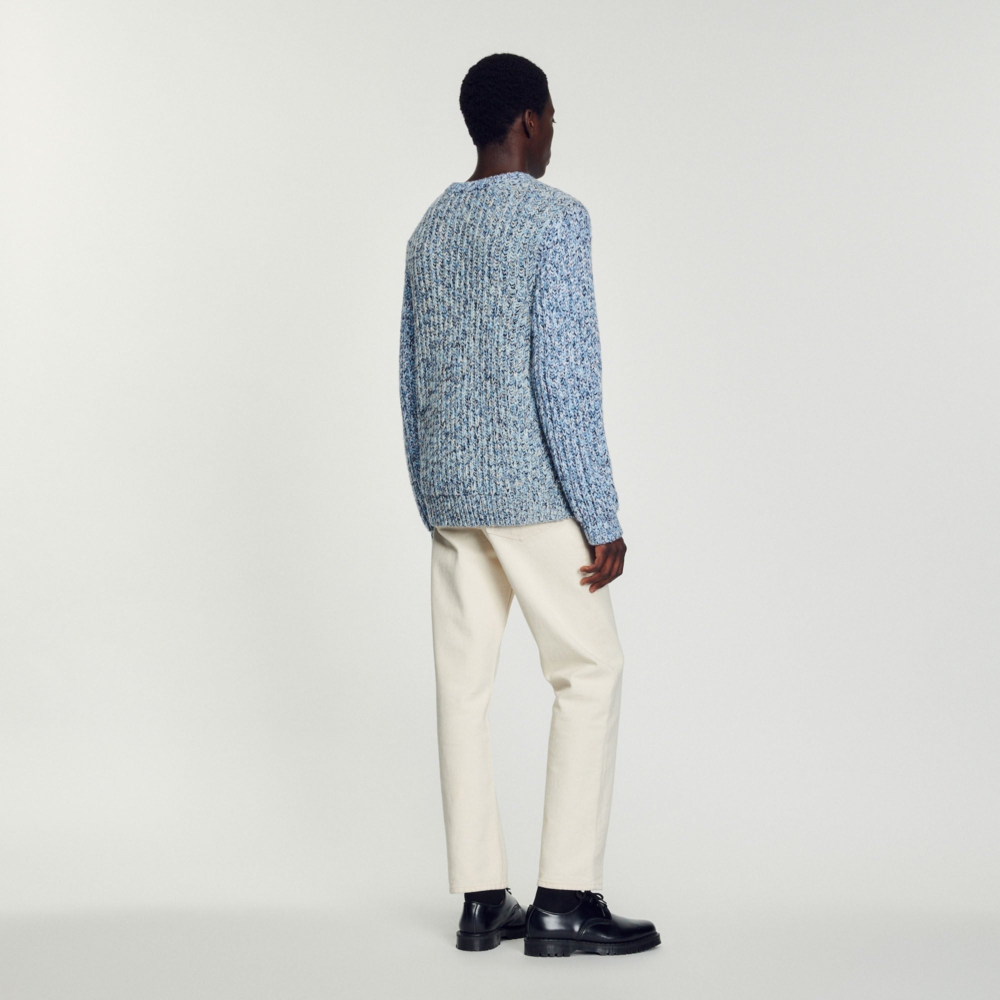 Men Wool Sweater - Sky Blue