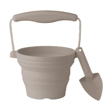 Scrunch Seedling Pot with Trowel - Warm Grey / Mushroom