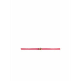 Women Bicolor Shou Skinny Belt - Pink