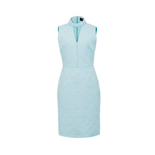 Women Shou Jacquard Dress - Aqua