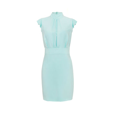 Women Cady Short Dress - Aqua