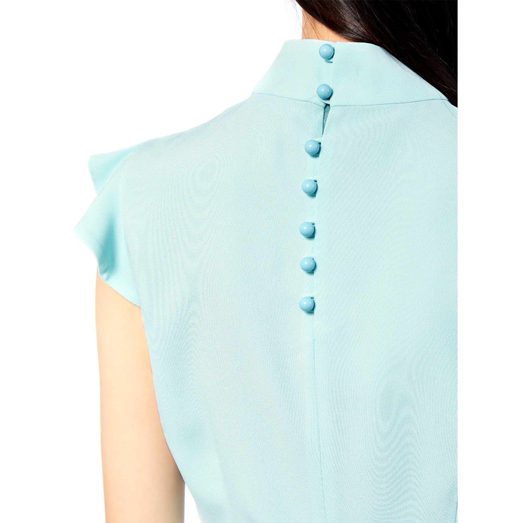 Women Cady Short Dress - Aqua