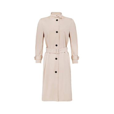 Women Cotton Trench Coat - Beige