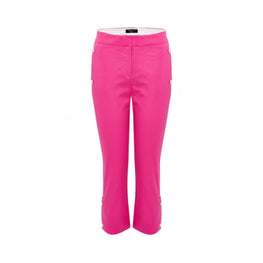 Women Cotton Pants - Fuchsia